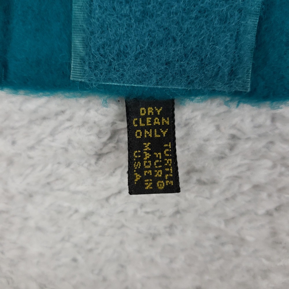 Turtle Fur Fleece Headband Southwestern Animal Print Teal Made in USA Adjustable - Picture 4 of 9